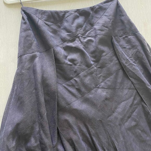 CHANEL Vintage 90s Mohair Wool Blend Maxi Skirt Size EU40/US8 Dark Fairy Grunge - Picture 8 of 15